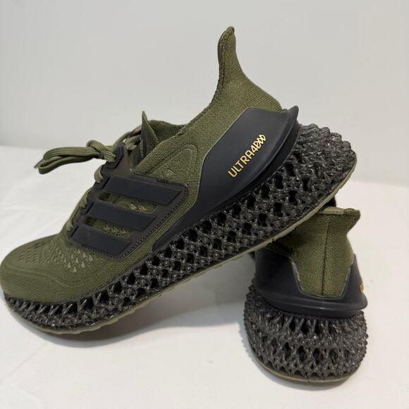 adidas Other - Adidas Ultra 4DFWD Focus Olive Green Black Shoes, Size 9 Men's, 10 Women's